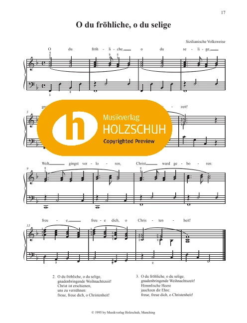 O du fröhliche, o du selige